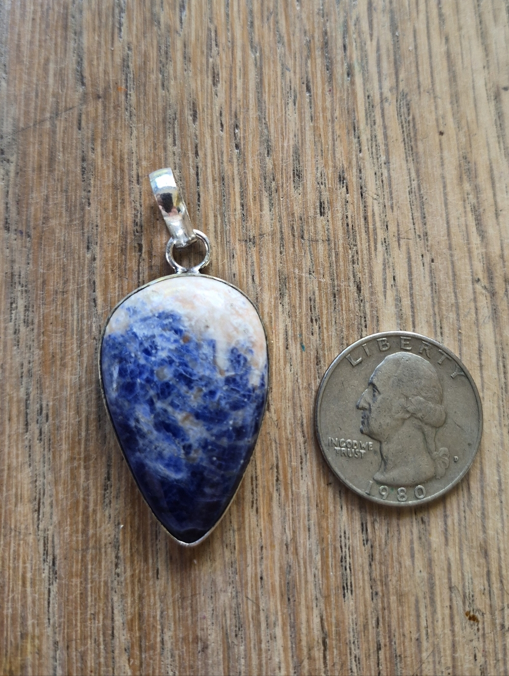 Sodalite Sterling Pendant